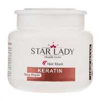 ماسک مو استار لیدی مدل Keratin حجم 500 میلی لیتر