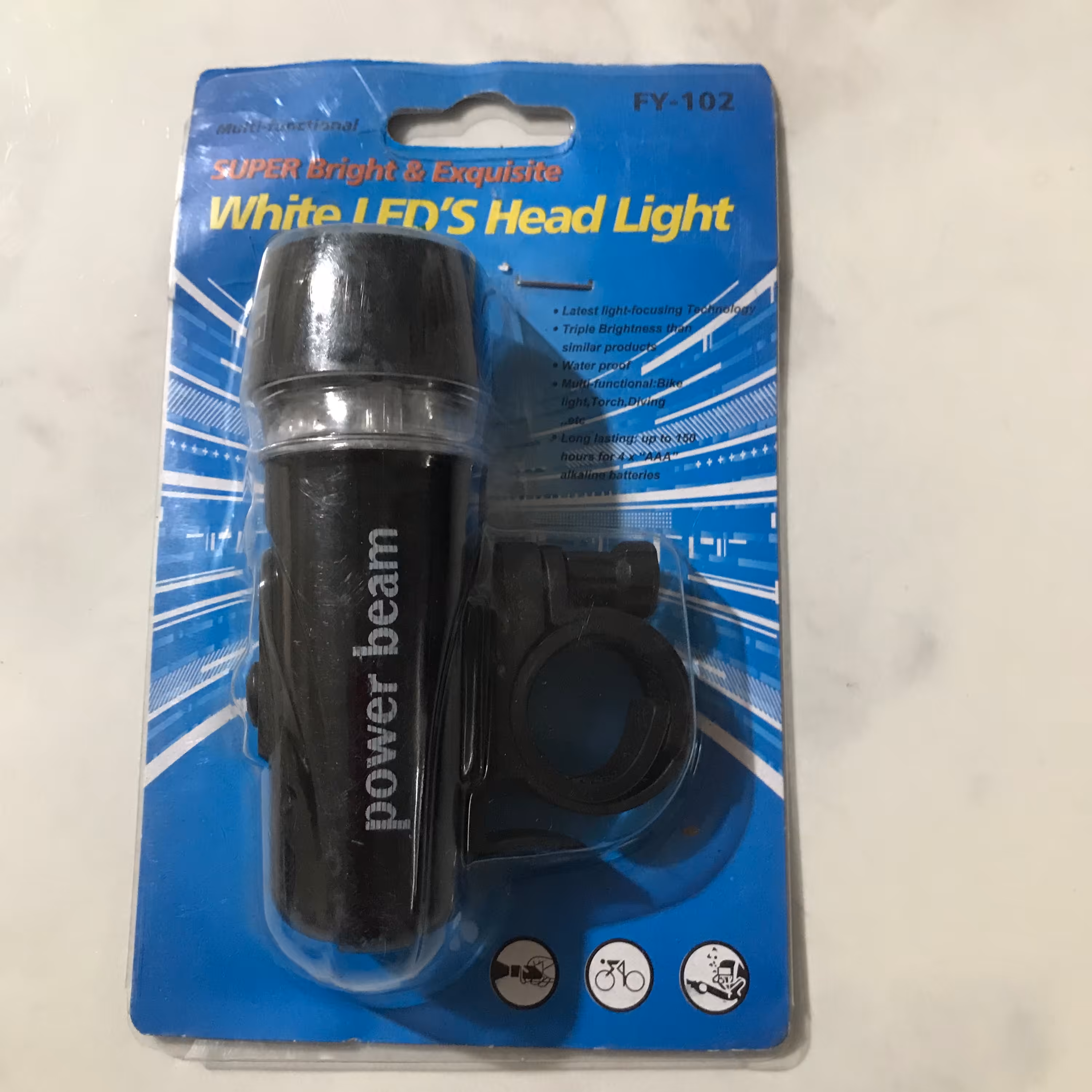 چراغ جلو دوچرخه ال ای دی هدلایت اسان بازشو