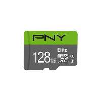کارت حافظه microSDXC پی ان وای مدل Elite  ظرفیت 128 گیگابایت به همراه آداپتور SD