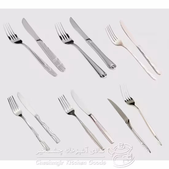 قاشق و چنگال استیل یونیک مدل UN-5764