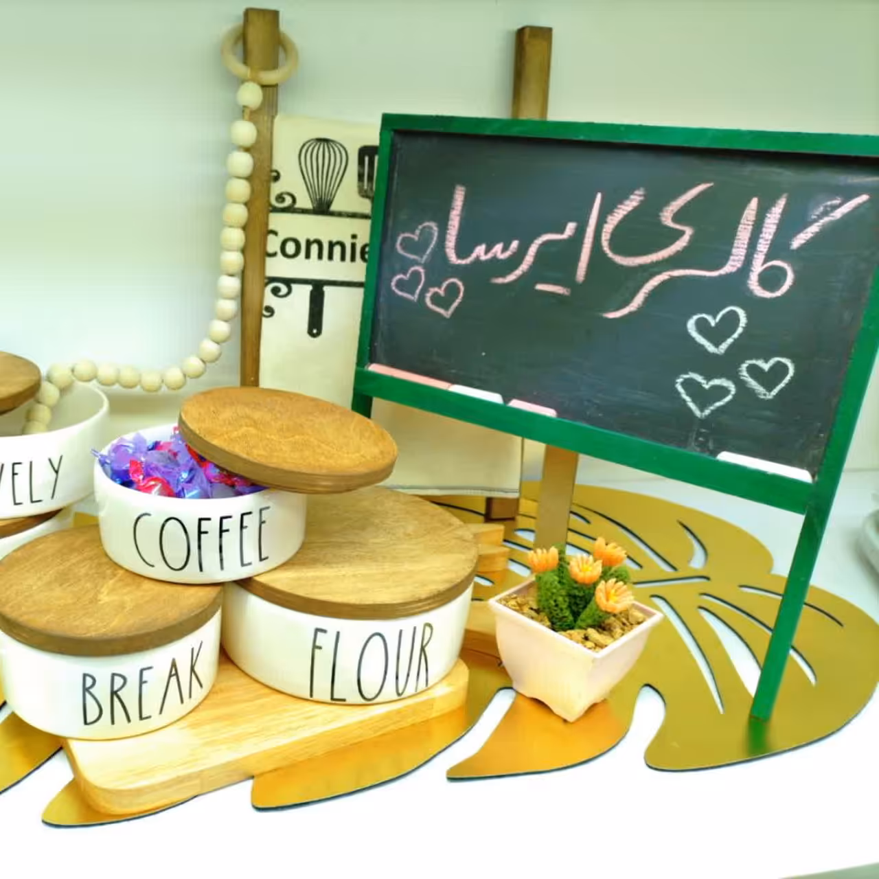 بانکه سرامیکی تکست کوکی سایز کوچک 