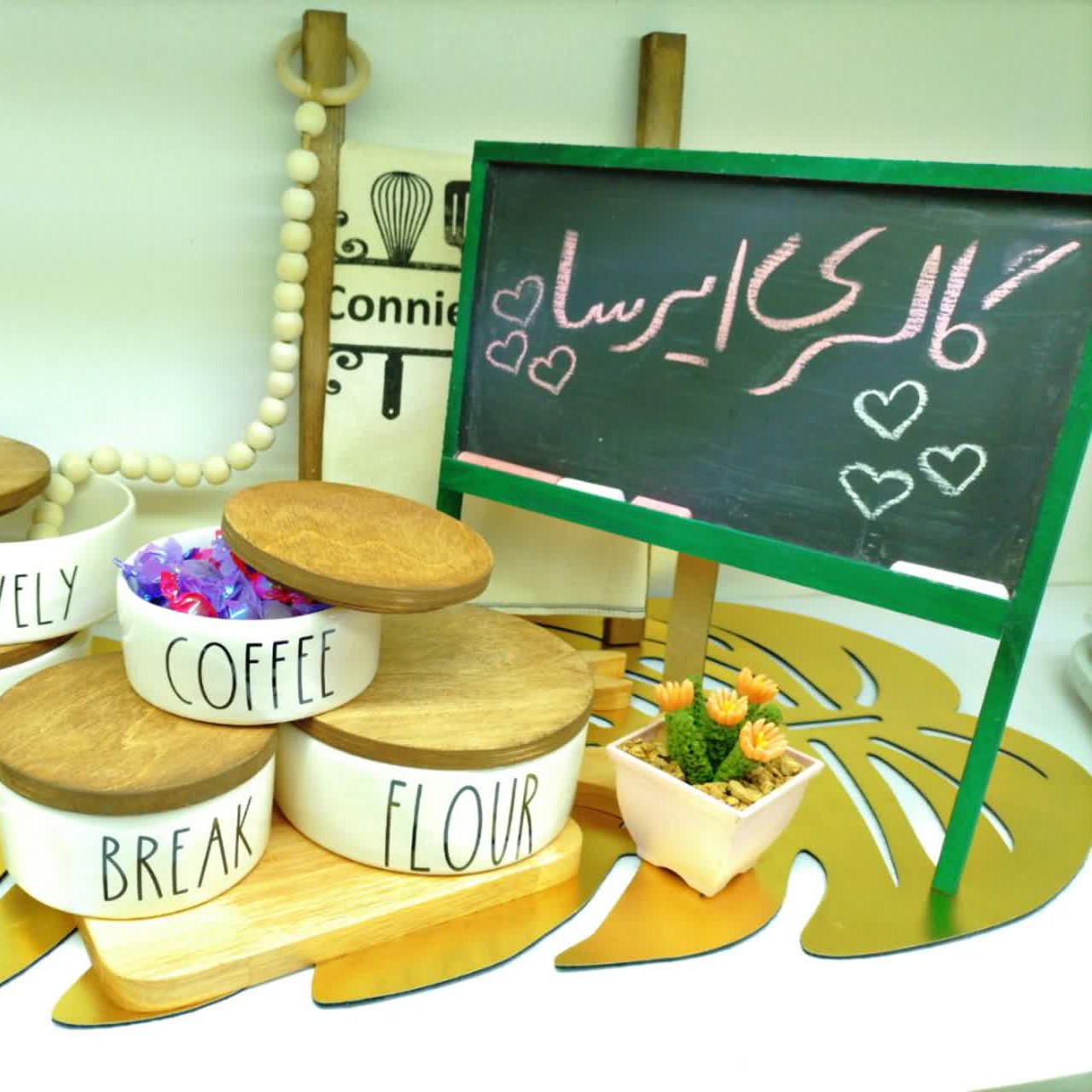بانکه سرامیکی تکست کوکی سایز کوچک