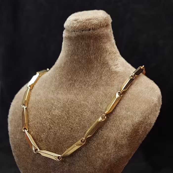 زنجیر استیل کبریتی طلایی سایز بزرگ_زنجیر کبریتی استیل_زنجیر استیل