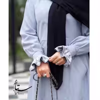 مانتو عبایی دلینا طوسی 