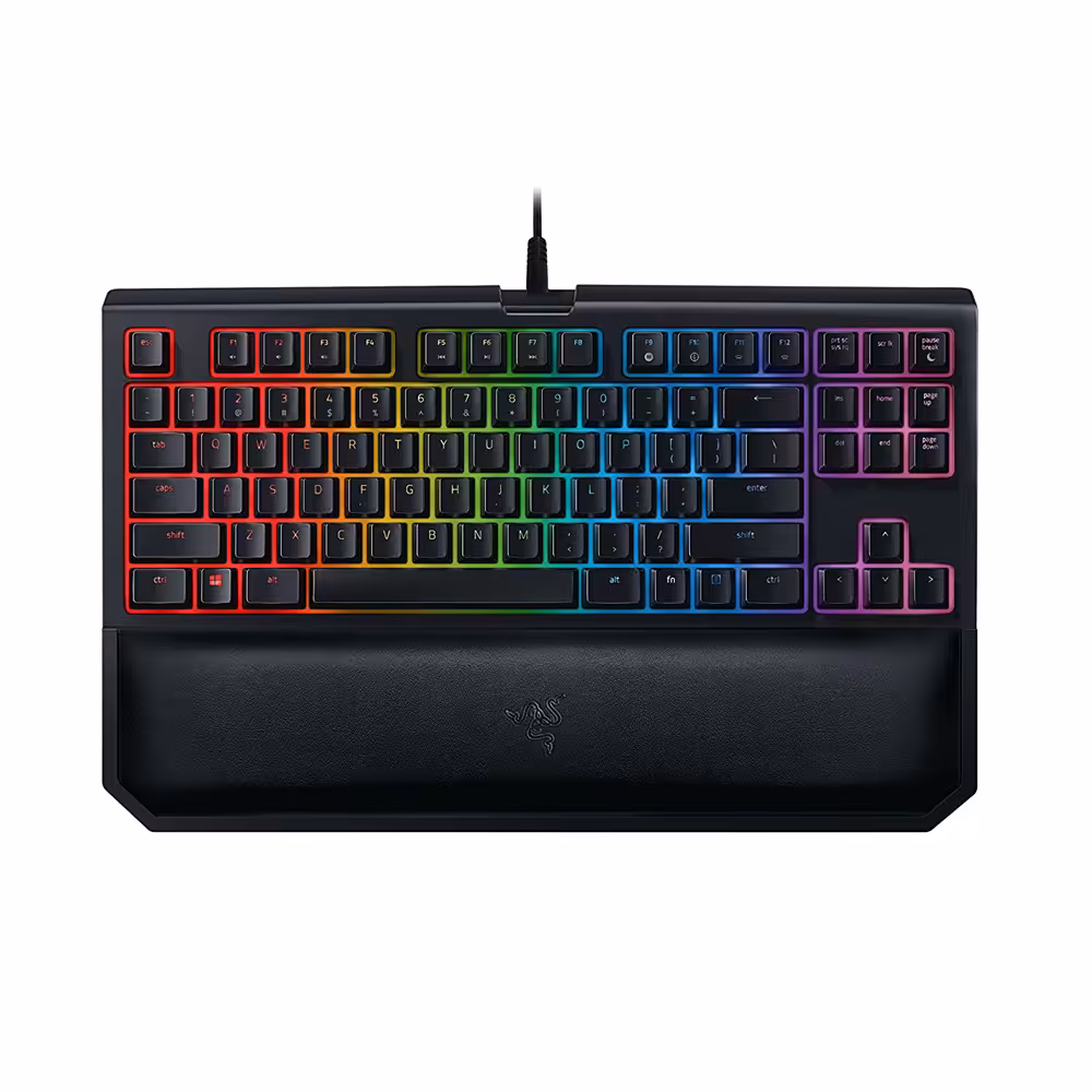 قیمت و خرید کیبورد گیمینگ باسیم ریزر مدل BLACKWIDOW CHROMA V2 Tournoment Edition Green Switch | یاس ارتباط