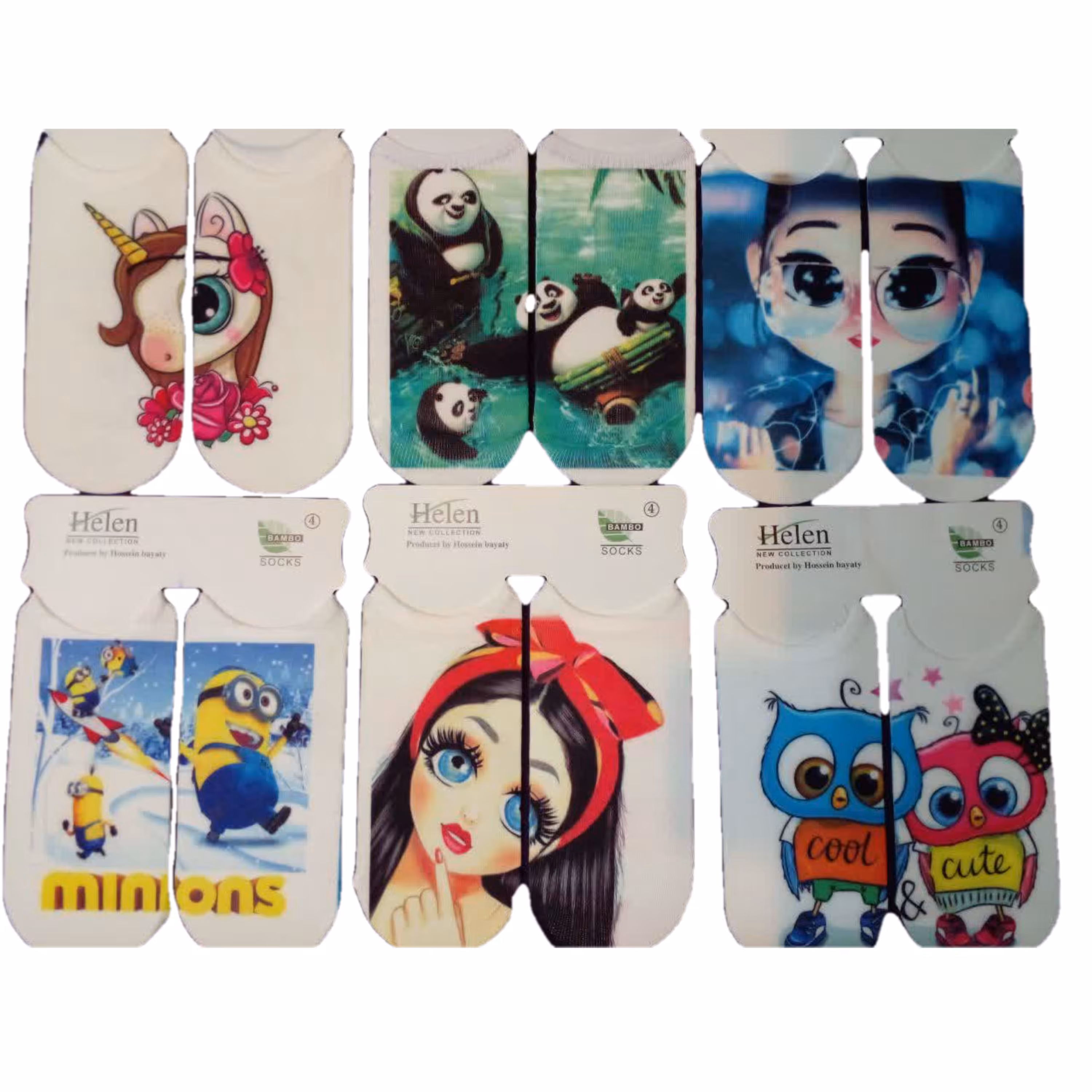 جوراب مچی فانتزی و کارتونی دخترانه وپسرانه از 1 الی 16 سال