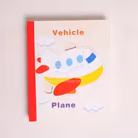 پازل کتابی چوبی مدل وسایل نقلیه 2 کد XLE-805
