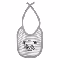 پیش بند نوزاد راه راه طرح پاندا بیبی فورلایف Baby4life