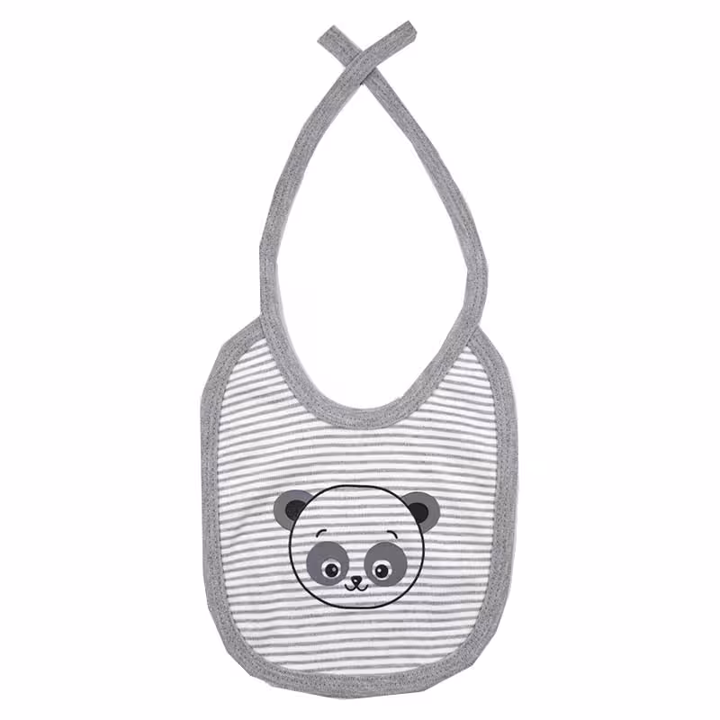 پیش بند نوزاد راه راه طرح پاندا بیبی فورلایف Baby4life