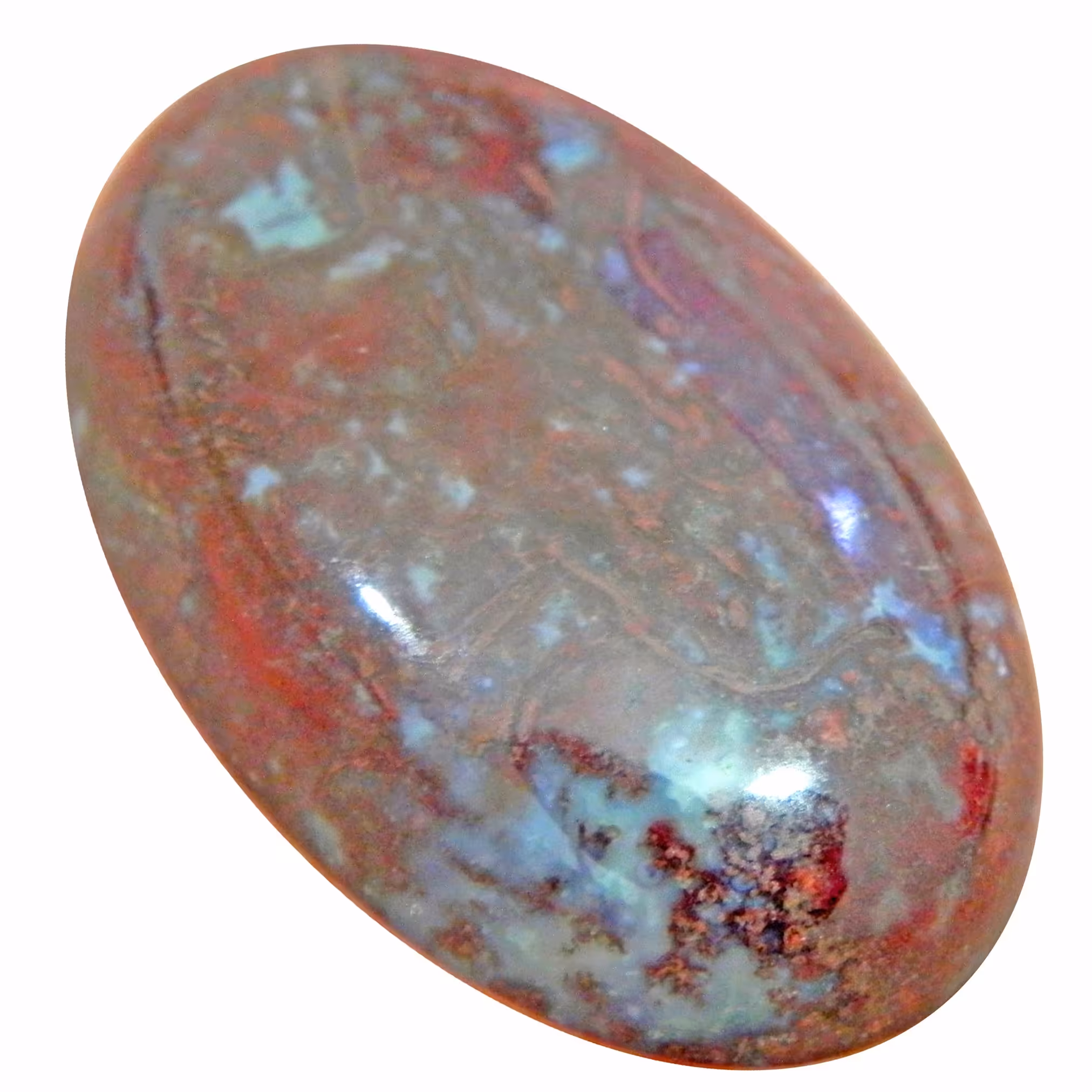 نگین درشت جاسپر سرخ شجر 3سانت اصل معدنی مناسب ساخت آویز 