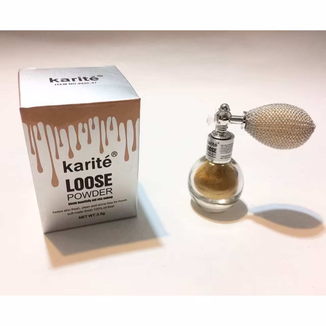 شاینر پمپی پودری کاریته طلایی