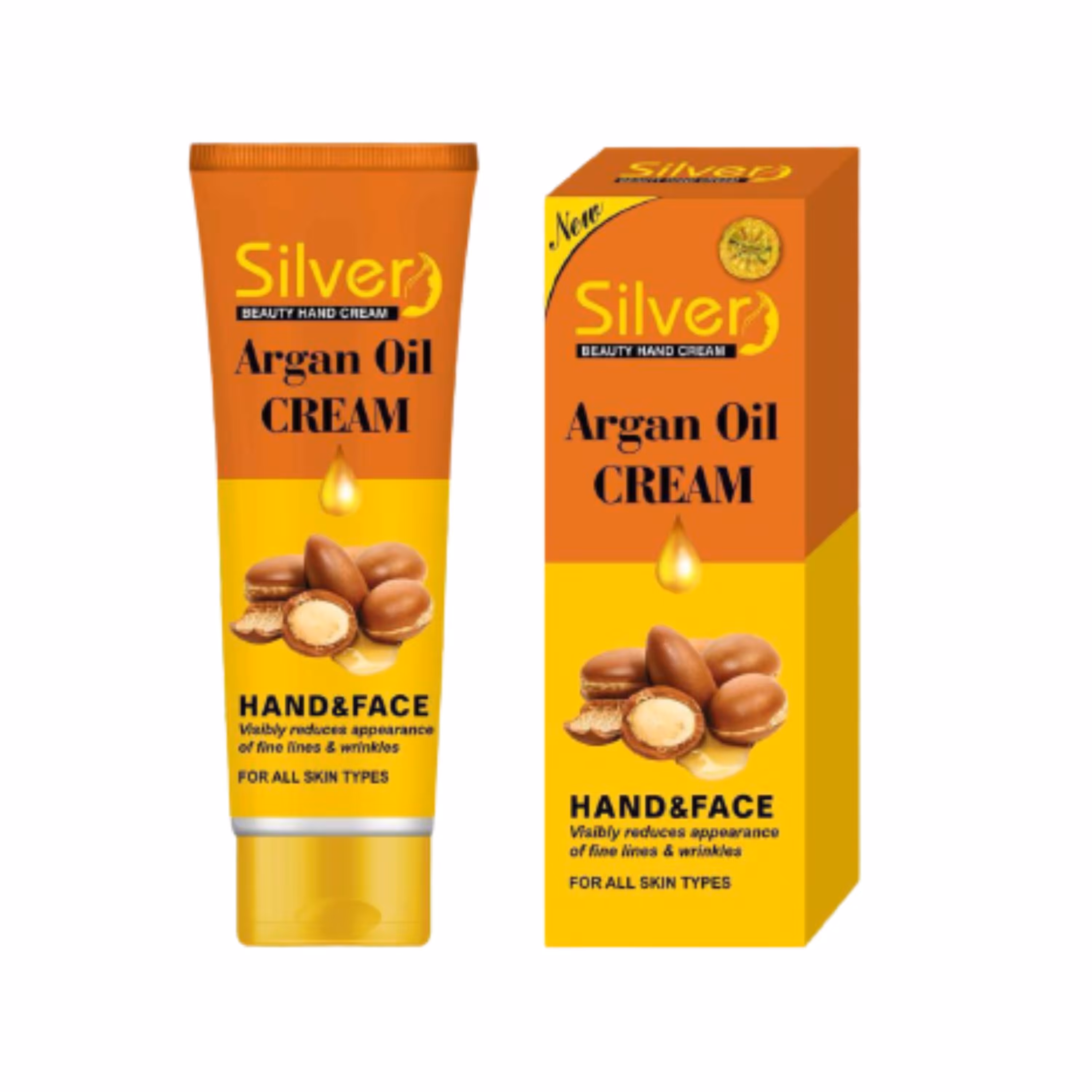 کرم دست و صورت روغن آرگان سیلور حجم 100 گرم