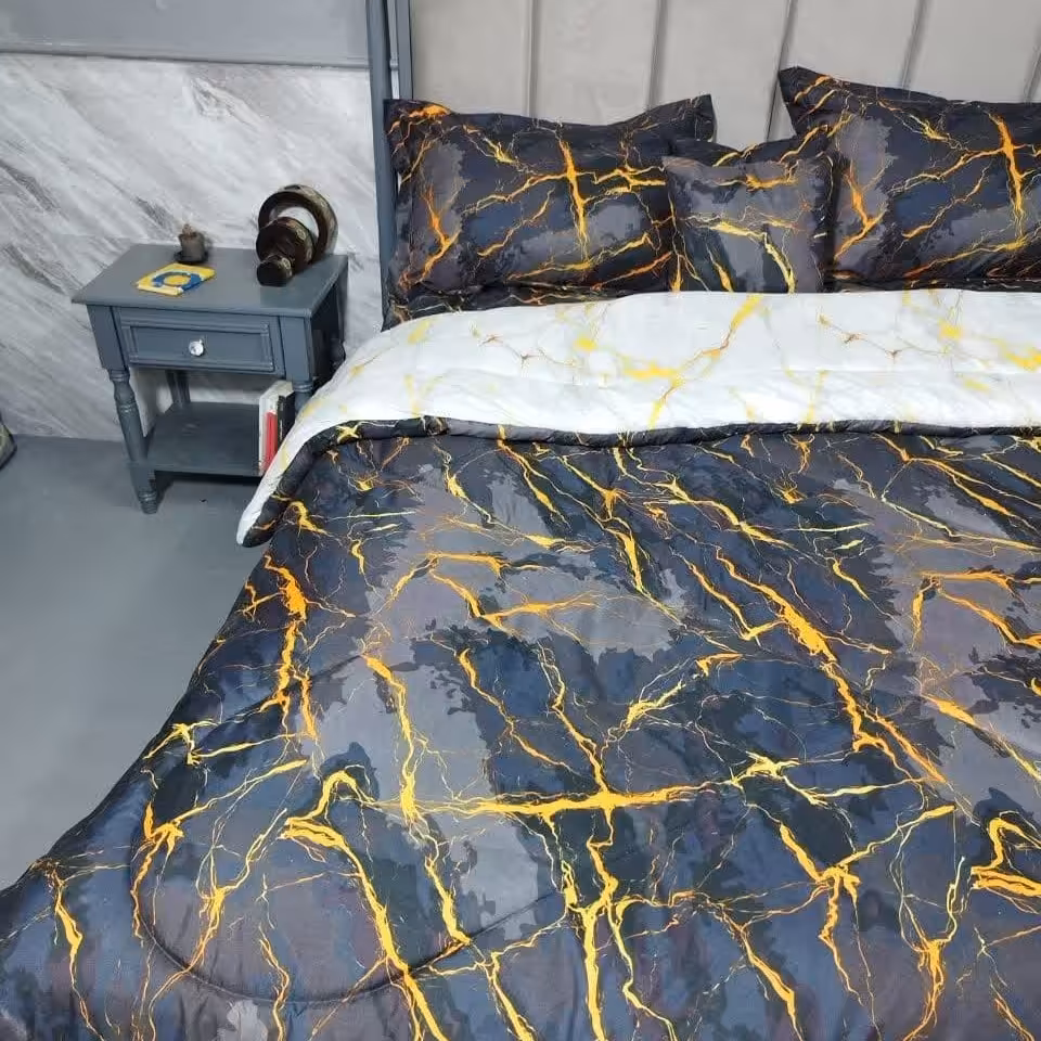 روتختی دونفره  میکرو پنبه دو رو طرح برگی کد 363