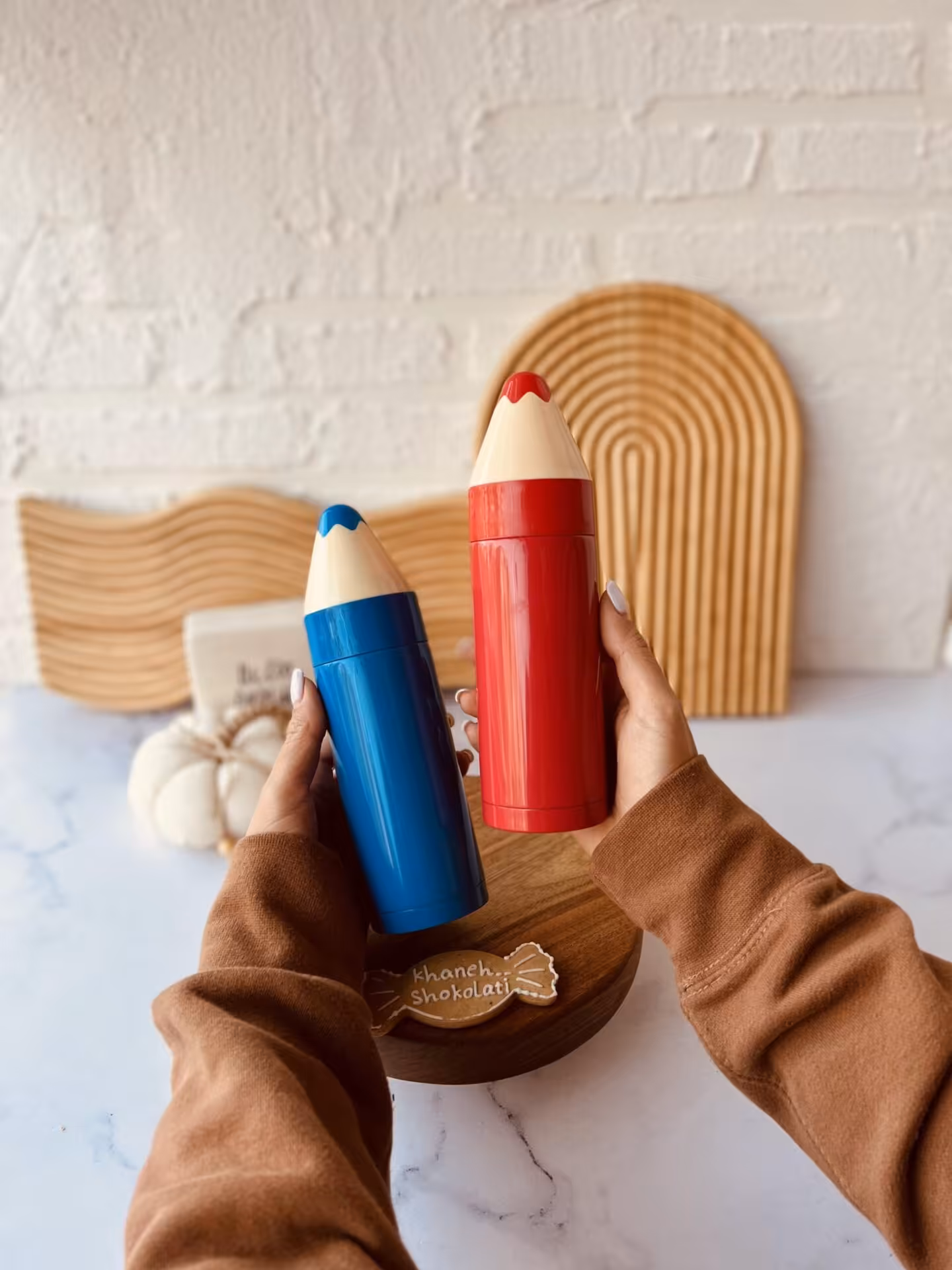 فلاسک فانتزی طرح مدادرنگی Color Pencil کد00383