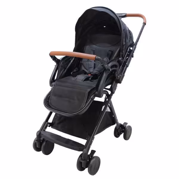 کالسکه دسته دوطرفه مسافرتی babay4life رنگ مشکی