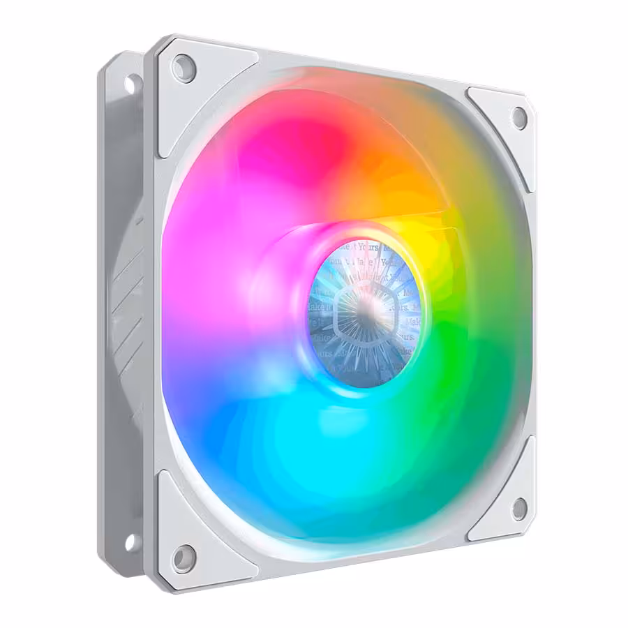 قیمت و خرید فن خنک کننده کیس کولرمستر مدل SICKLEFLOW 120 ARGB WHITE EDITION | یاس ارتباط