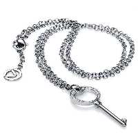 گردنبند استیل زنانه ویسروی, کد 2205C01010