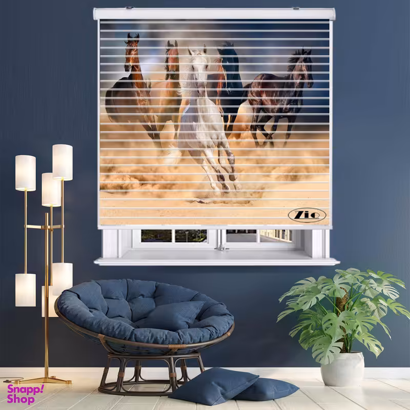 پرده زبرا زیو مدل OA 7055سایز 150x150 سانتی متر