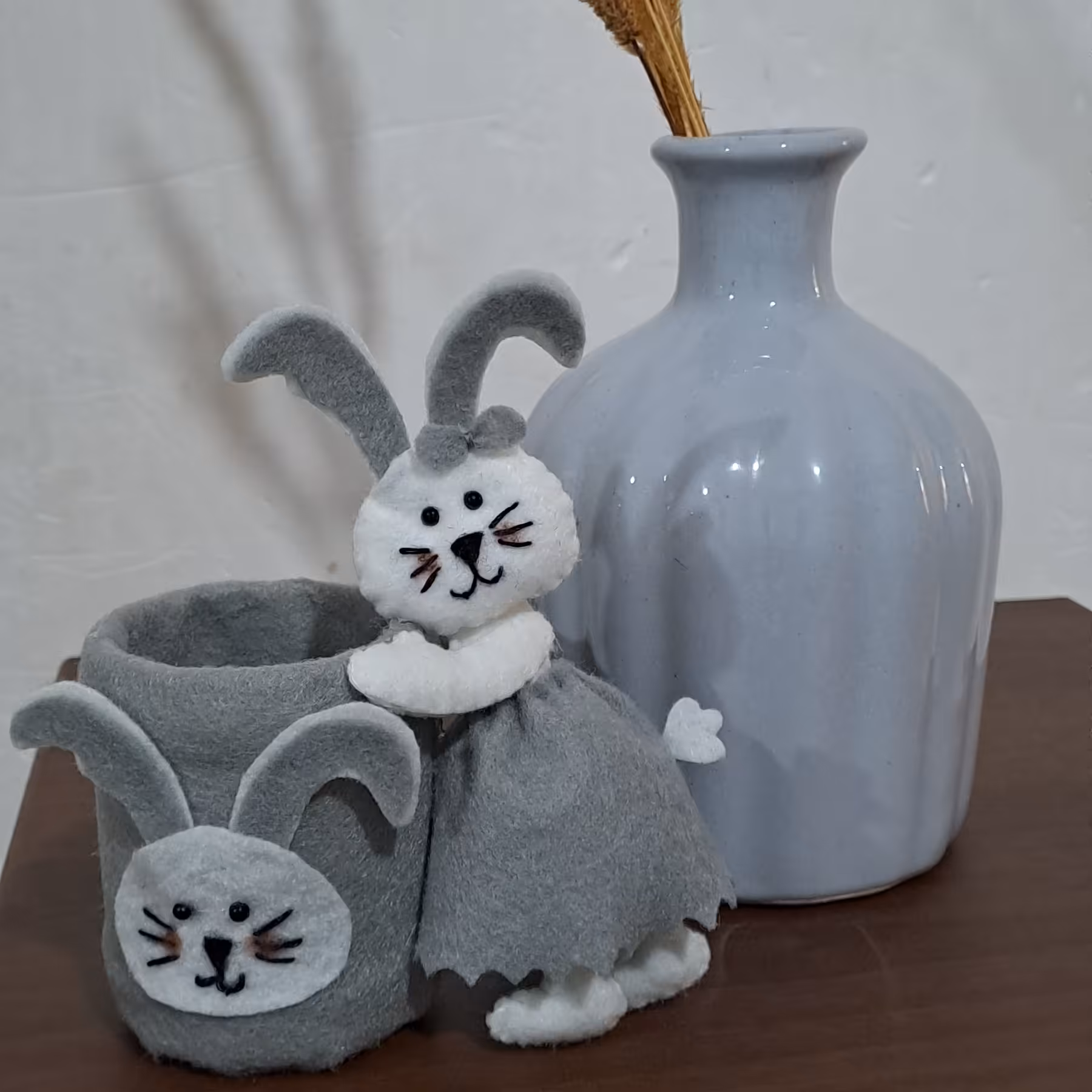 جا برسی خرگوش دامن دار و  باکس دار  مناسب هفتسین و سبزه عید 