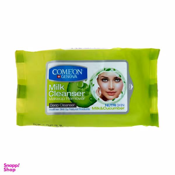 دستمال مرطوب کامان (Comeon) مدل Milk Cleanser بسته 20 عددی