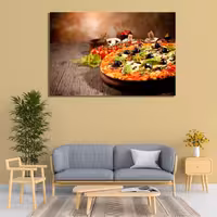 تابلو شاسی مدل فست فود طرح پیتزا Pizza اندازه 50 در 70