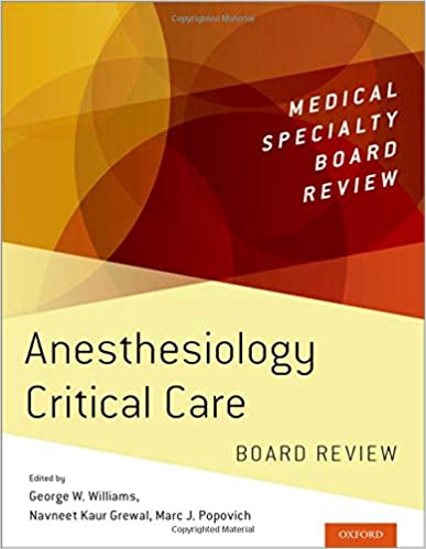  دانلود کتاب Anesthesiology Critical Care Board Review, 2019 - دانلود کتاب های دانشگاهی