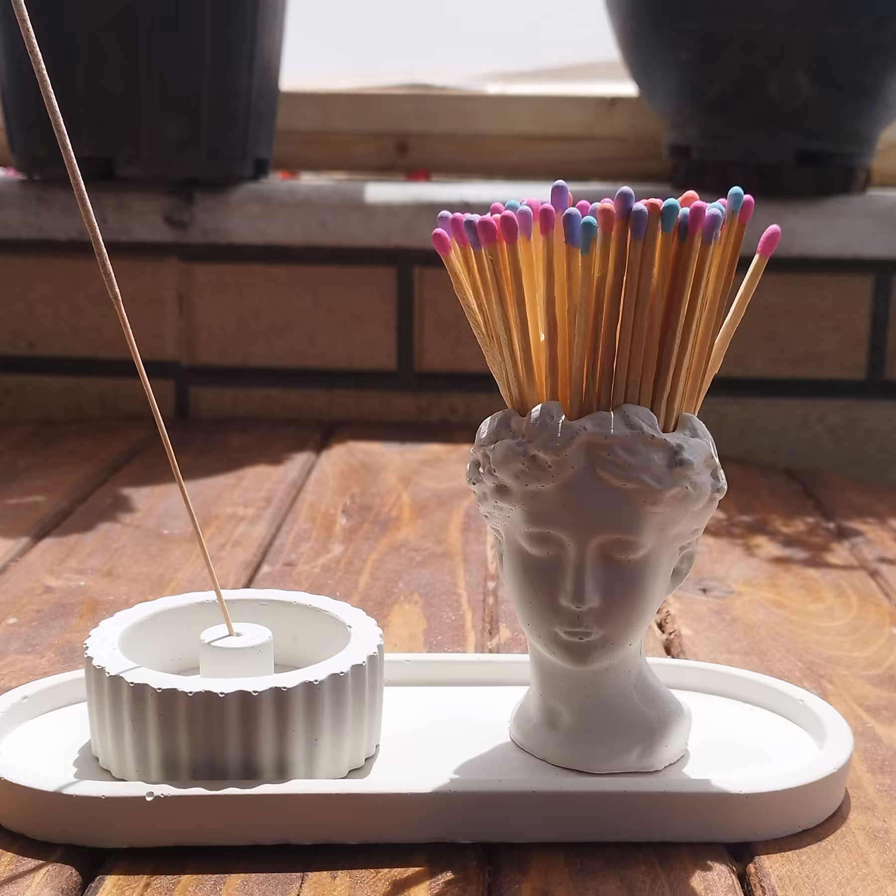 ست دکوری کارو کد 011 همراه سردیس ونوس جاعودی و سینی بیضی