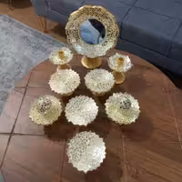 هفتسین سفالی طلایی عید