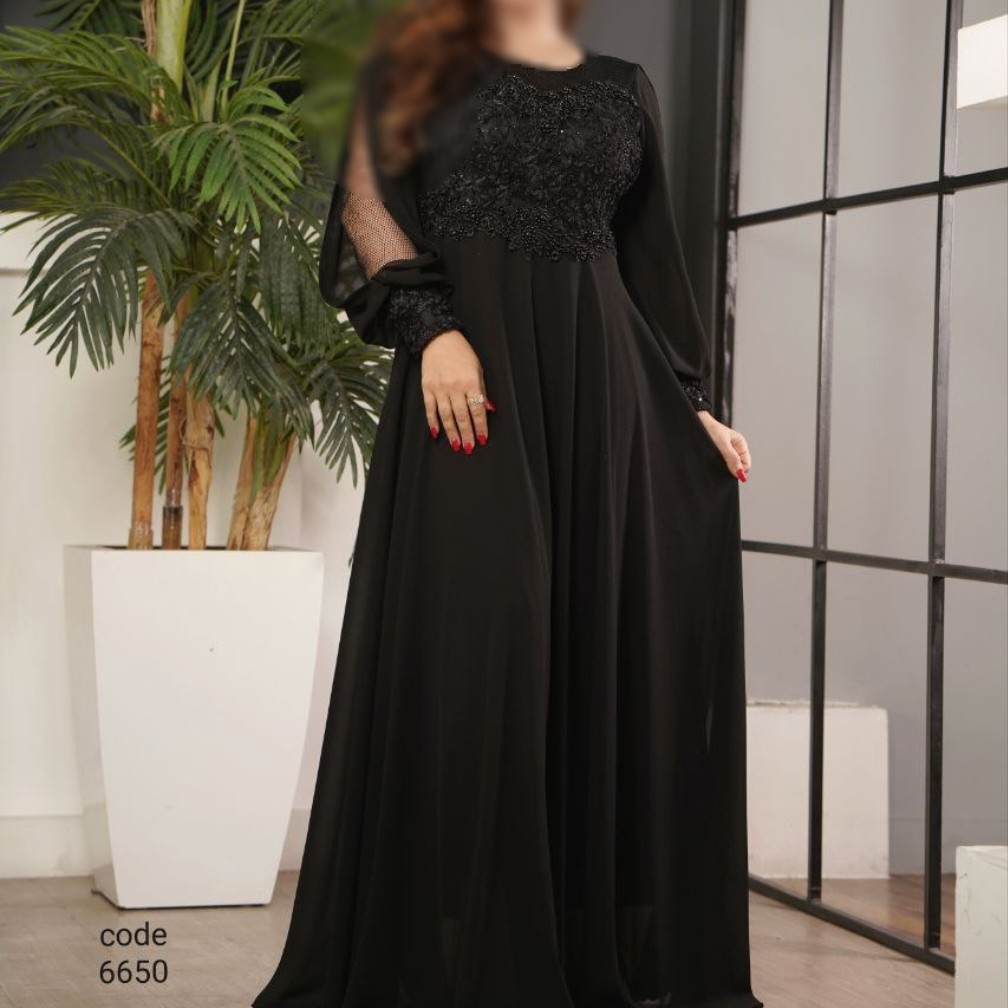 ماکسی مجلسی کرپ حریر  42 تا 54