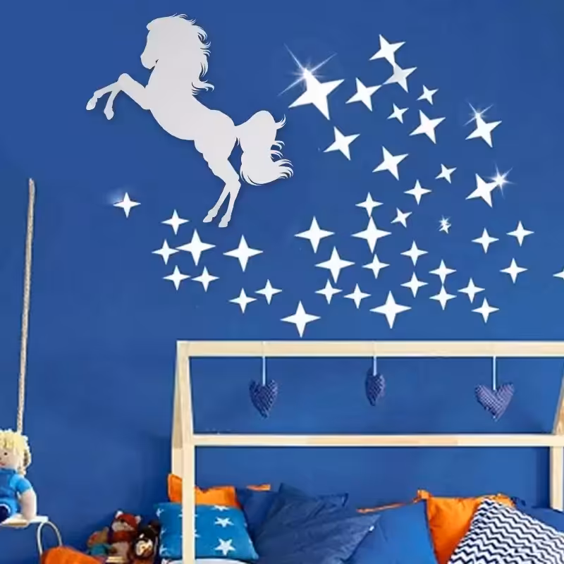 آینه ی دکوراتیو تیناری طرح اسب