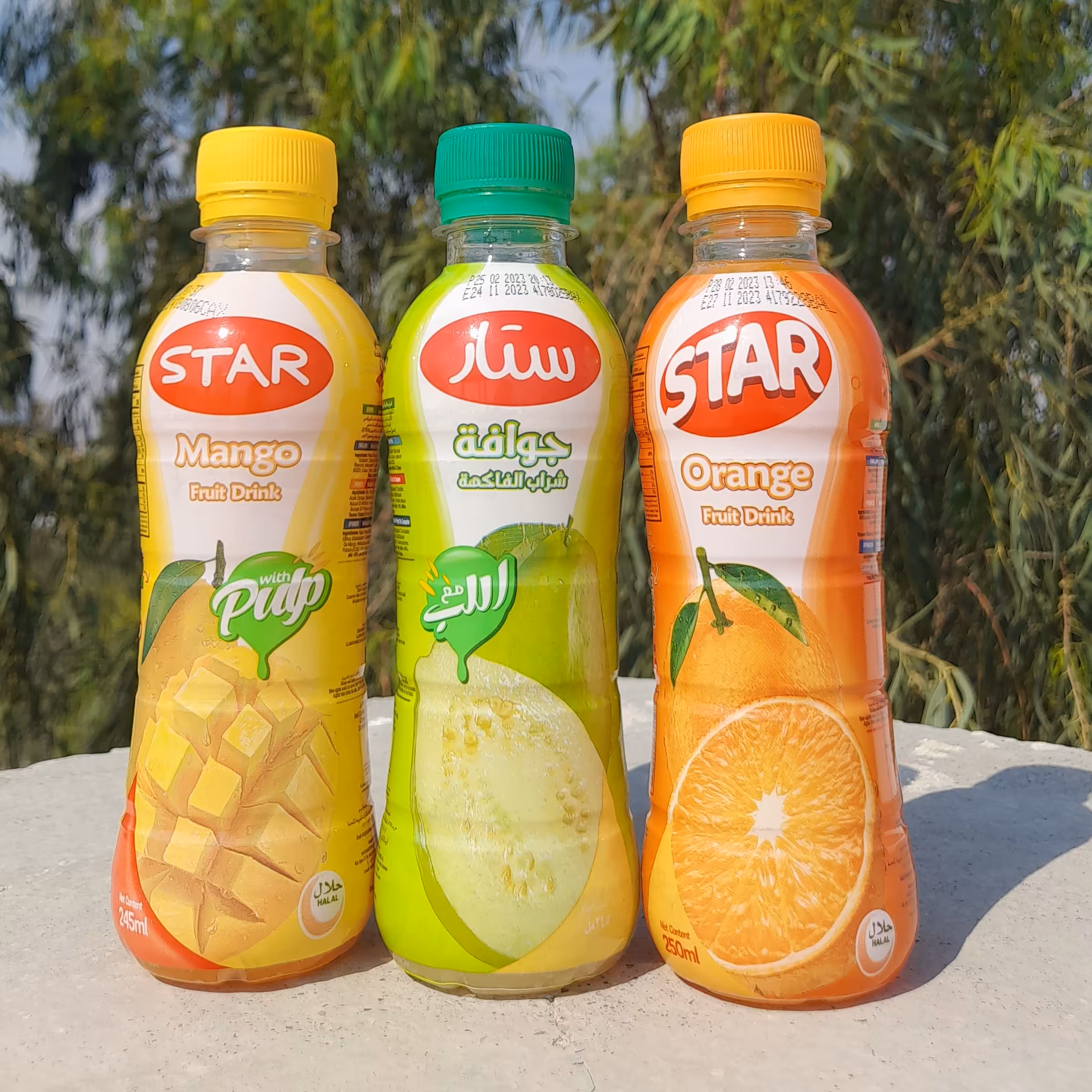 آبمیوه های استار Starتولید امارات طعمهای توت فرنگی انار لیمو پرتقال انبه و گواوا