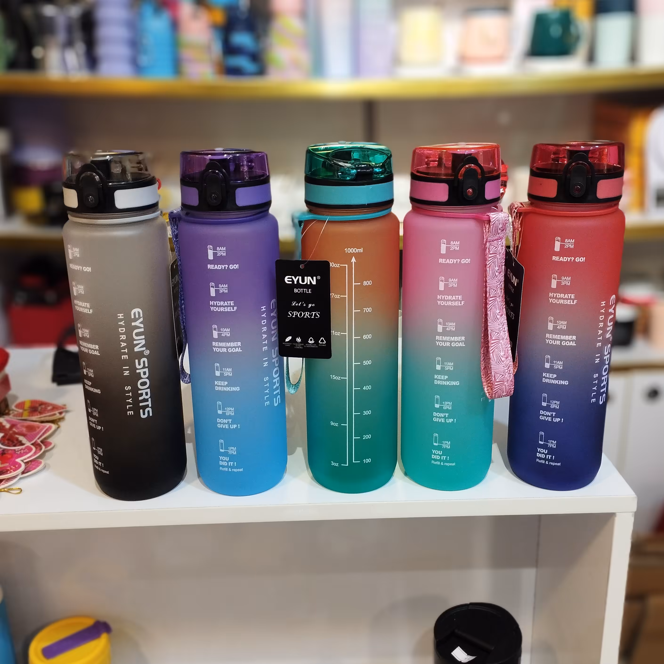 قمقمه پاستیلی نشکن و آنتی باکتریال وارداتی حجم 1000 میلی لیتر