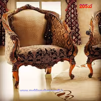 مبل کلاسیک کد 205 ست مبل 7 نفره