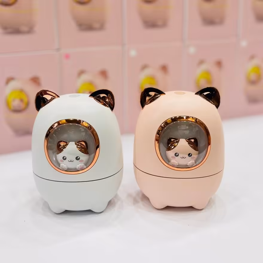 دستگاه بخور سرد عروسکی طرح خرس چراغ دار حجم 300 میل
