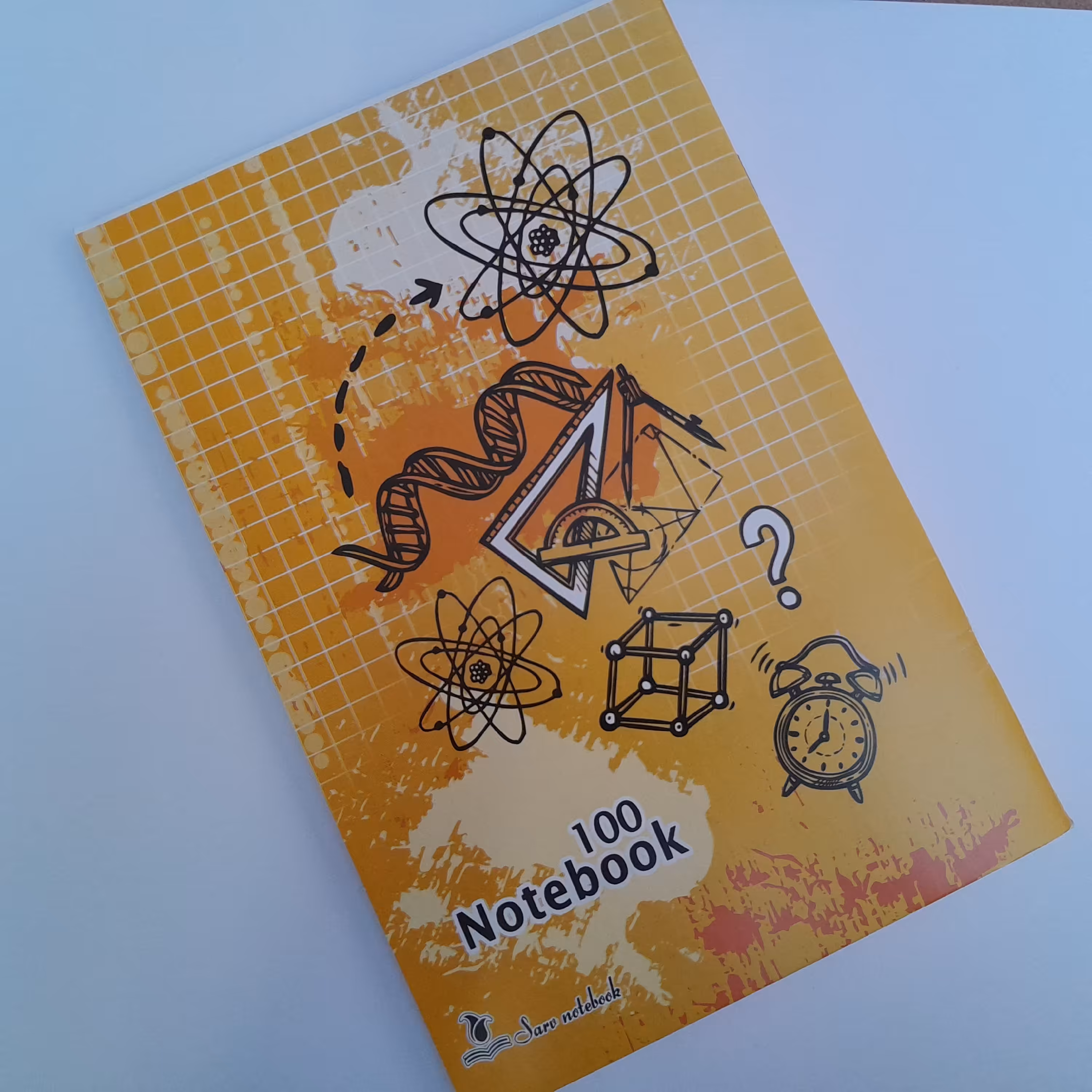 دفتر 100 برگ چاپی منگنه ای جلد مقوایی گلاسه