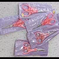 قیچی  ابرو 444دسته صورتی