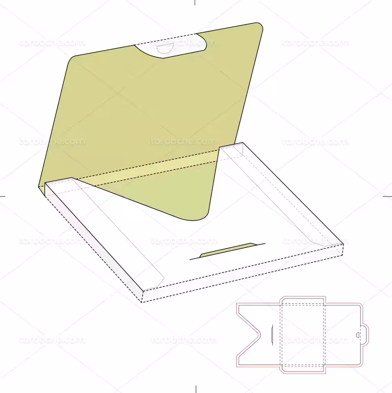 وکتور صفحه گسترده پاکت مستطیلی | گرافیک با طعم تربچه