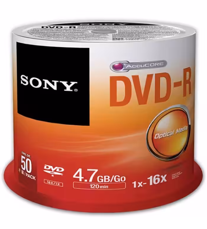 دی وی دی خام سونی پک 50 عددی