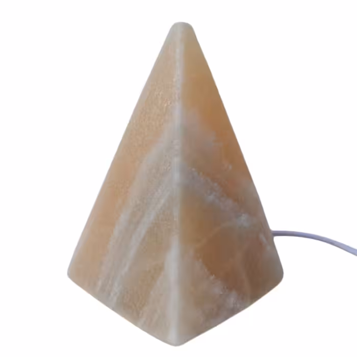 آباژور سنگ نمک مدل هرم طرح ساده  کد 41 