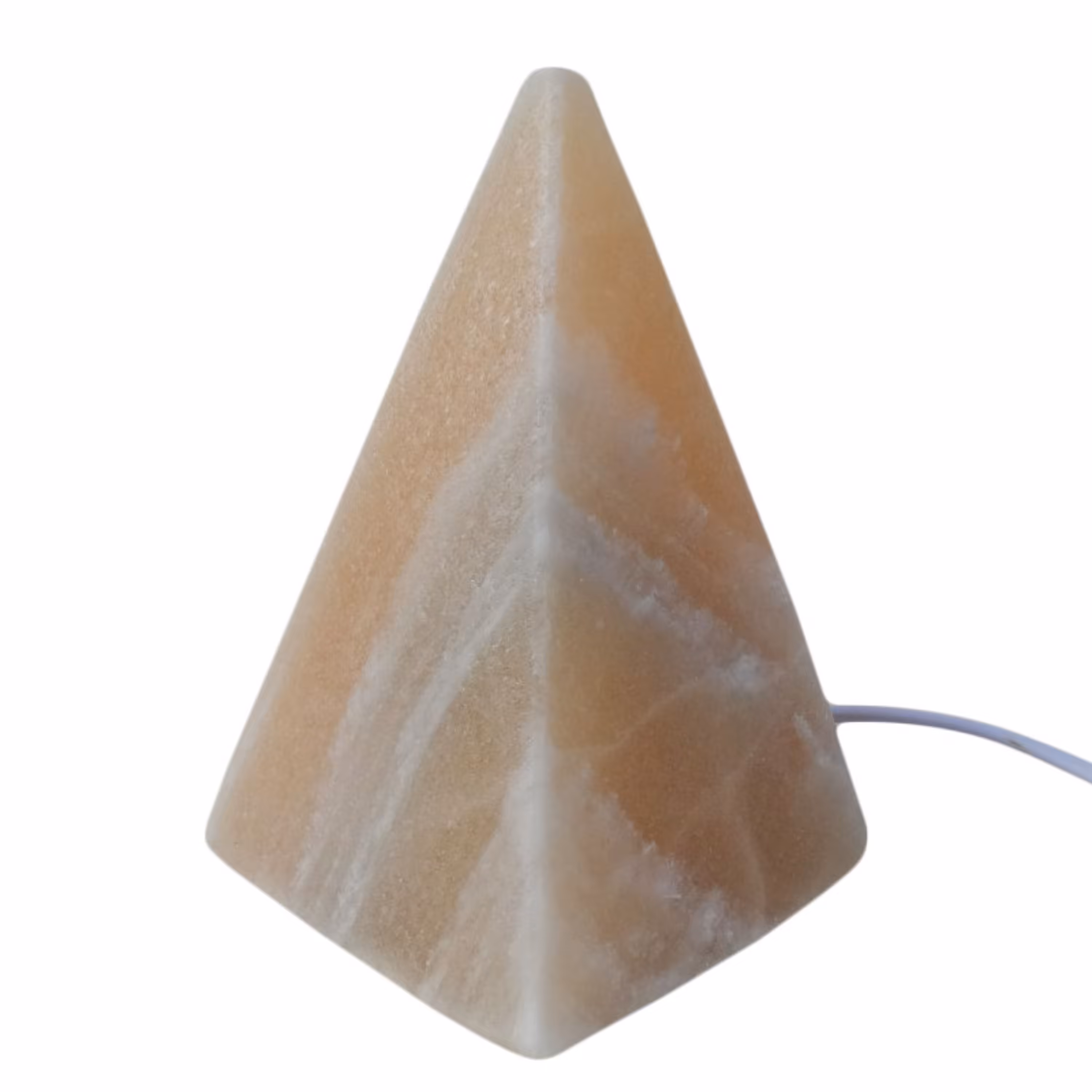 آباژور سنگ نمک مدل هرم طرح ساده  کد 41 