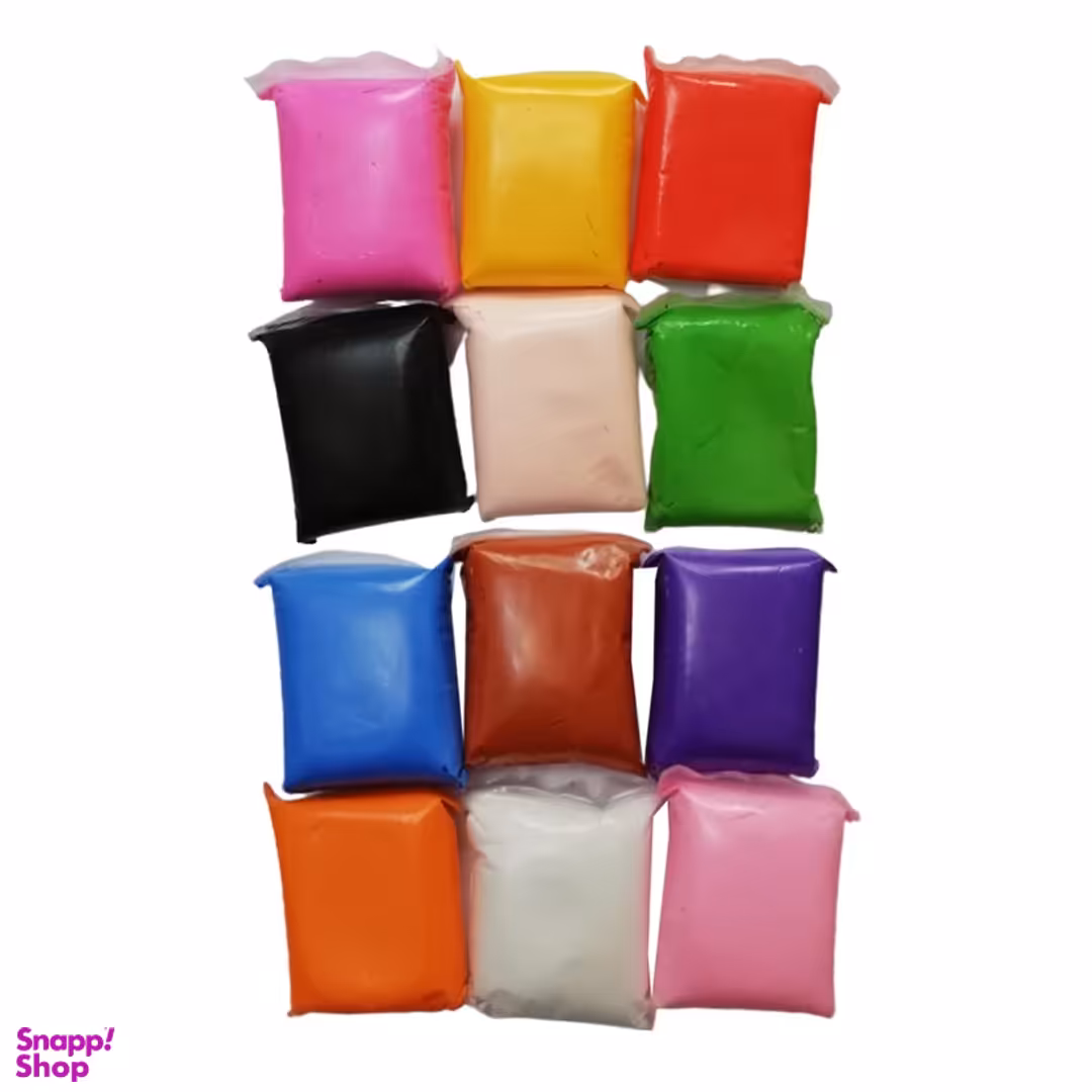 خمیر مجسمه سازی مدل Claysoft بسته 12 عددی