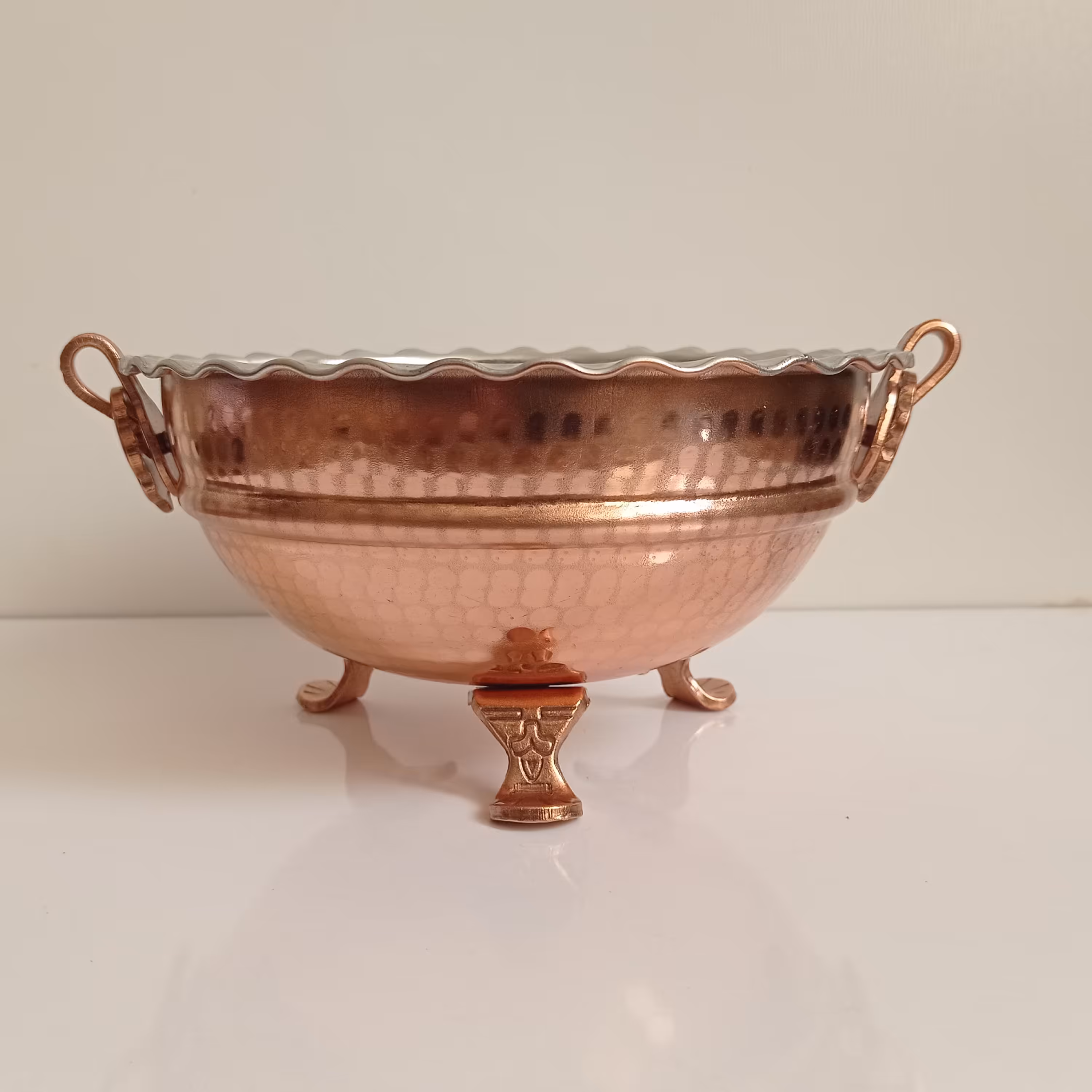 کاسه گوشواره مسی سه پایه سایز یک نانو