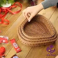 سبد بافت طرح ریناس سایز 3 زیبا
