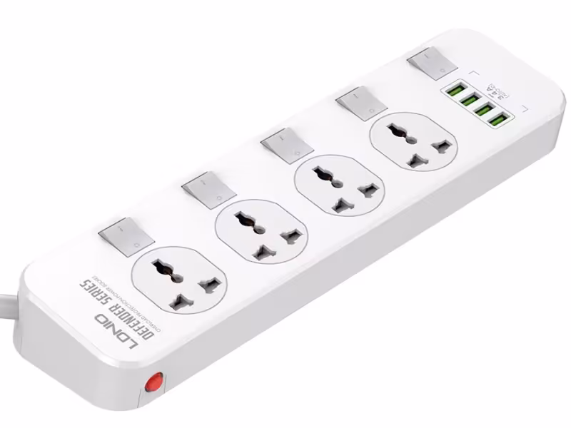 چند راهی 4 سوکت و 4 یو اس بی الدنیو Ldnio SC4408 Power Strip