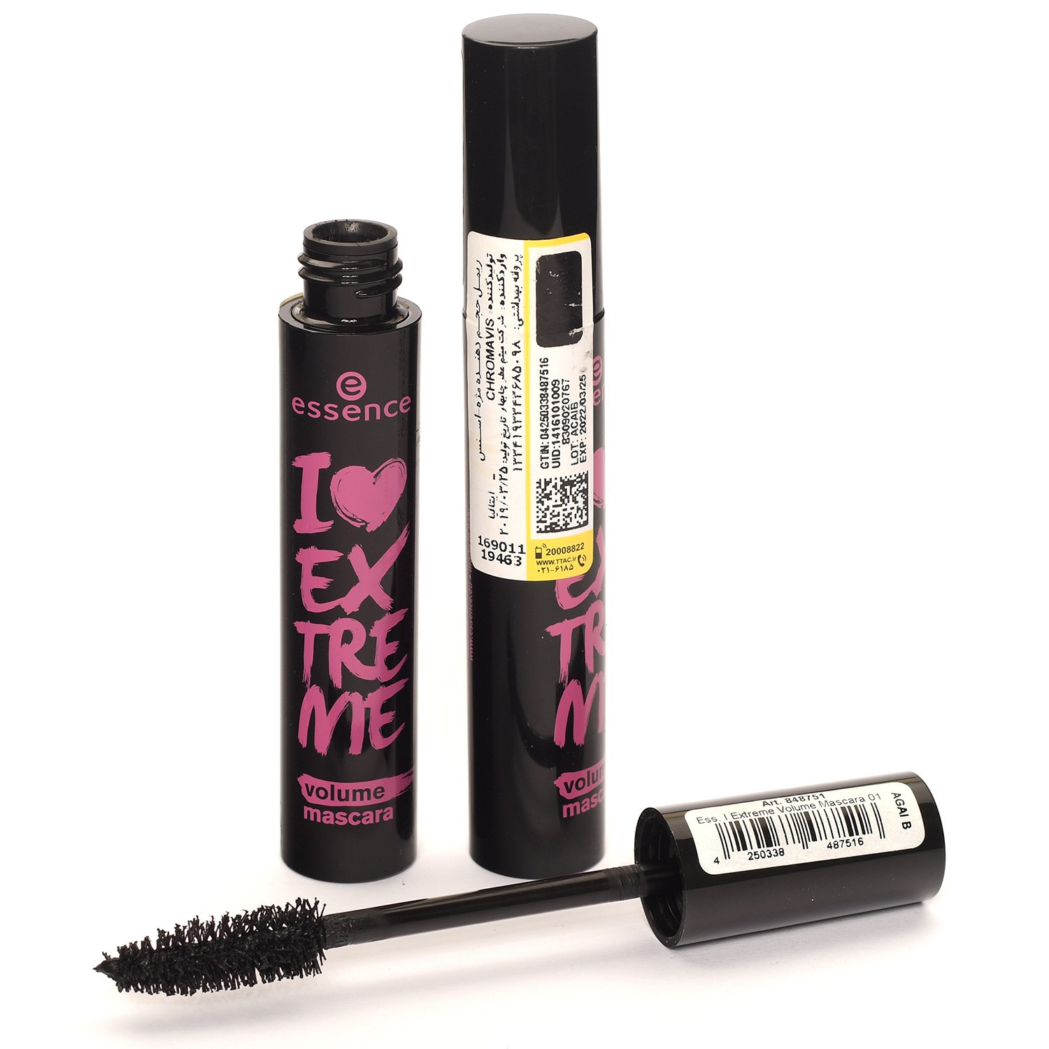 ریمل اسنس مشکی اورجینال Essence crazy volume اصل حجم دهنده لیبل دار