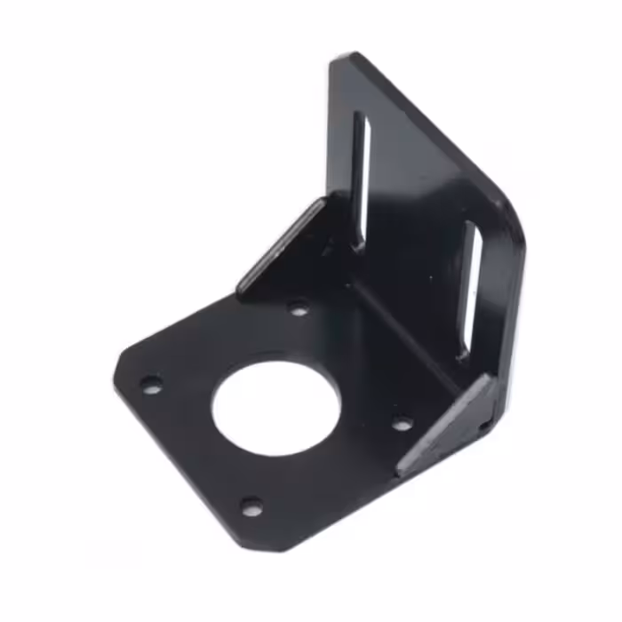 براکت فلزی L شکل مناسب برای نگهداری استپر موتور 42