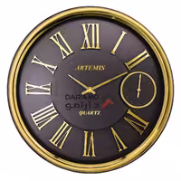 ساعت دیواری آرتمیس مدل 2039 تیتانیوم طلایی