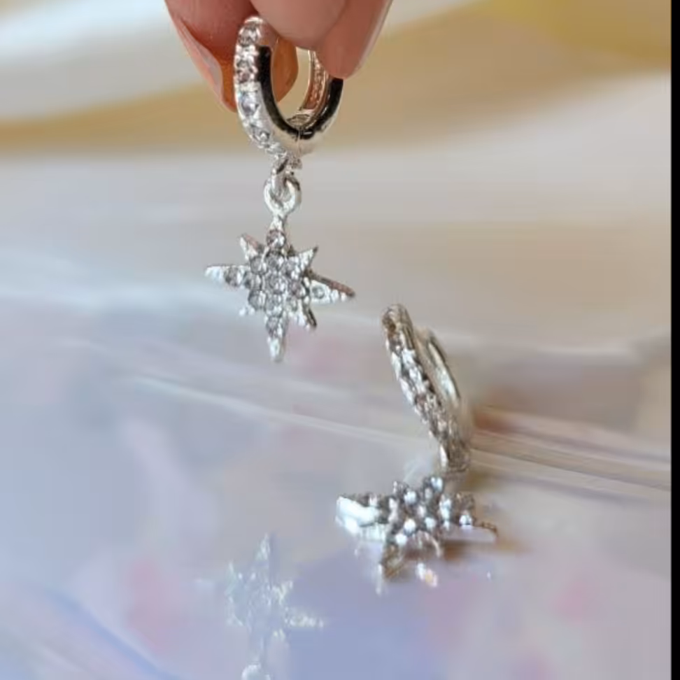 گوشوارن ستاره ای استیل رنگ ثابت وضدحساسیت