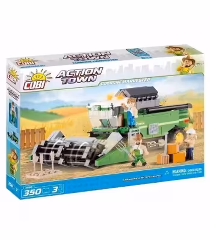 اسباب بازی ساختنی مدل زندگی شهری- کمباین Cobi Action Town Combine Harvester