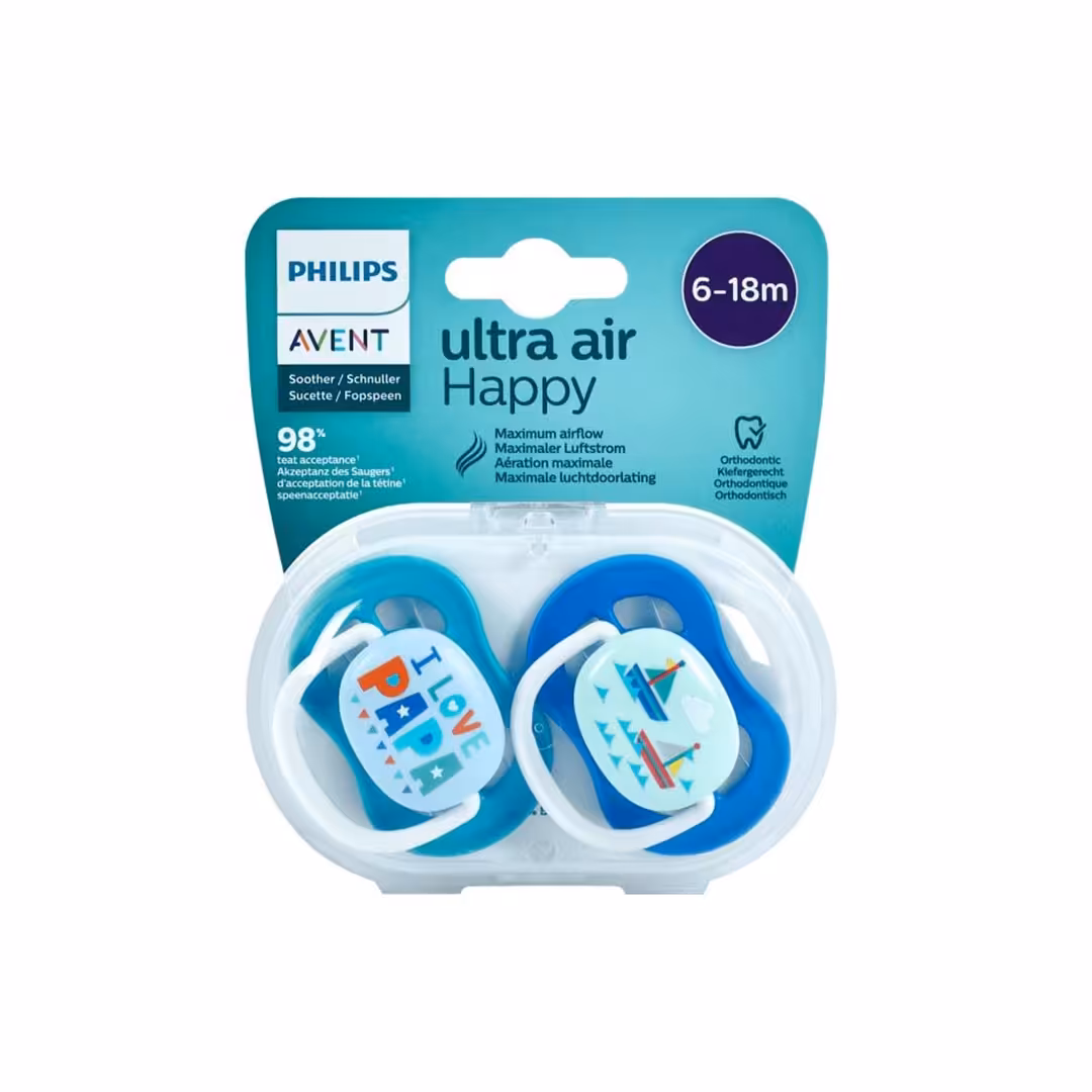 پستانک اونت اولترا ایر تکی 6_18ماه avent ultra air لاو پاپا و کشتی